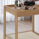 Ver imagem 5 de Mesa Lateral 58 Cm Pes Madeira Palhinha Oslo 27962 Hanover Artesano