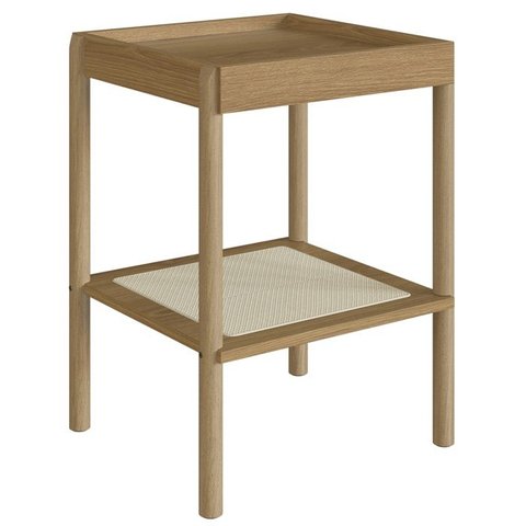 Mesa Lateral 58 Cm Pes Madeira Palhinha Oslo 27962 Hanover Artesano