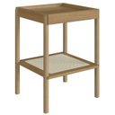Ver imagem 1 de Mesa Lateral 58 Cm Pes Madeira Palhinha Oslo 27962 Hanover Artesano