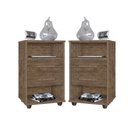 Ver imagem 1 de Kit 2 Mesas de Cabeceira Cielo Cor:canela - Mesinha de Quarto - Mizza Decor
