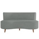 Ver mais imagens de Sofá 2 Lugares para Sala Living 135cm Pés Palito Korah K04 Bouclê Cinza - Mpozenato