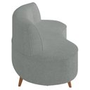 Ver imagem 7 de Sofá 2 Lugares para Sala Living 135cm Pés Palito Korah K04 Bouclê Cinza - Mpozenato