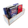Kit 2 Prateleiras Estante Porta Livros Objetos Branca 45cm - 2