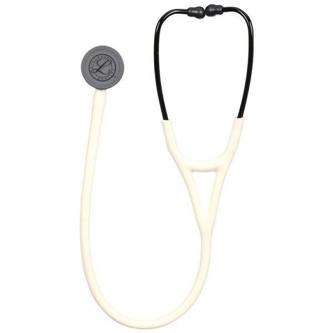 Estetoscopio 3m Littmann Cardiology Iv 6186c Branco Alabastro Cetim com Preto Fosco