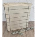 Ver imagem 5 de Tulha Corrediça Deslizante de Embutir com Saco de Tecido Bege Dimec 15kg Cesto Aramado