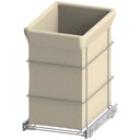 Ver imagem 1 de Tulha Corrediça Deslizante de Embutir com Saco de Tecido Bege Dimec 15kg Cesto Aramado