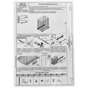 Ver imagem 4 de Tulha Corrediça Deslizante de Embutir com Saco de Tecido Bege Dimec 15kg Cesto Aramado