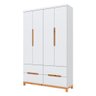 Guarda Roupa Infantil 04 Portas Alegria Henn Branco Hp - 1