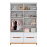 Guarda Roupa Infantil 04 Portas Alegria Henn Branco Hp - 4