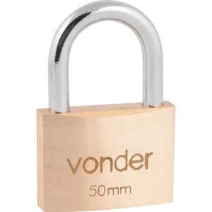 Cadeado de Latão 50mm Encartelado - Vonder