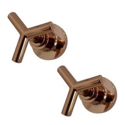 Kit 2 Acabamento de Registro Rose Gold Brilhante Padrão Deca C55 - 1