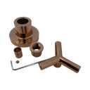 Ver imagem 2 de Kit 2 Acabamento de Registro Rose Gold Brilhante Padrão Deca C55