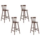 Ver imagem 1 de Kit com 4 Banquetas de Maderia Bar Castanho - Piratini