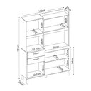 Ver imagem 4 de Kit Cozinha Compacta 06 Portas 02 Gavetas Harmonia Amendola Branco Demóbile