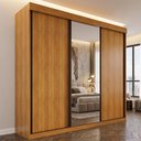 Ver imagem 2 de Guarda-Roupa Veneza 3 Portas 4 Gavetas Espelho MDF Valverde