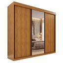 Ver imagem 1 de Guarda-Roupa Veneza 3 Portas 4 Gavetas Espelho MDF Valverde