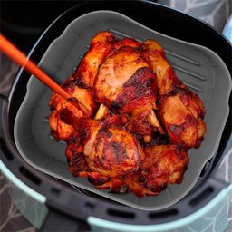 Forma de Silicone para Air Fryer Quadrada Cinza 20x7cm - Lyor 4887 - 6