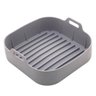 Forma de Silicone para Air Fryer Quadrada Cinza 20x7cm - Lyor 4887 - 1