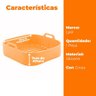 Forma de Silicone para Air Fryer Quadrada Cinza 20x7cm - Lyor 4887 - 8