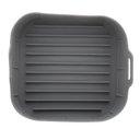 Ver imagem 3 de Forma de Silicone para Air Fryer Quadrada Cinza 20x7cm - Lyor 4887