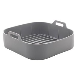 Forma de Silicone para Air Fryer Quadrada Cinza 20x7cm - Lyor 4887 - 2