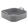 Forma de Silicone para Air Fryer Quadrada Cinza 20x7cm - Lyor 4887 - 2
