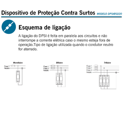 Dispositivo de Proteção contra Surtos - Slim Bivolt - 20 Ka - 6