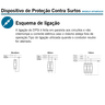 Dispositivo de Proteção contra Surtos - Slim Bivolt - 20 Ka - 6
