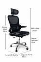 Ver mais imagens de Cadeira para Escritório Ergonômica Modelo Premium Oc 300 Cor Preto