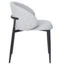 Ver imagem 4 de Kit 2 Cadeiras com Braço Firenze Fratini Revestida Tecido Cinza Estrutura em Aço Carbono Preto