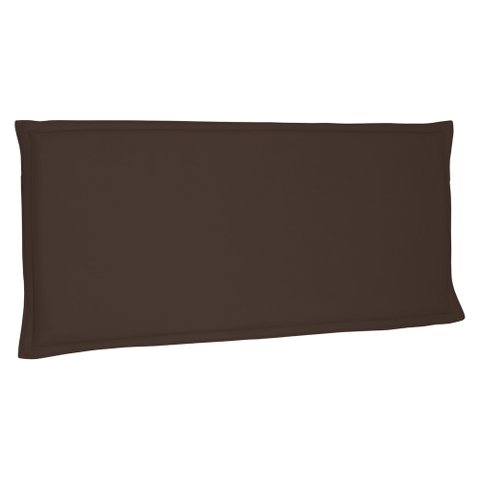 Cabeceira Painel Estofada Cama Box Casal King Veneza 195cm Suede Café - Desk Design