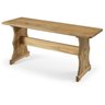 Conjunto de Bancos com Mesa em Madeira Marrom Antique - 5