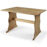 Conjunto de Bancos com Mesa em Madeira Marrom Antique - 4