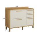 Ver imagem 4 de Balcão de Cozinha Torino 120cm Cinamomo/off White com Tampo Mdp - Valdemóveis