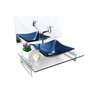 Kit Cuba de Vidro + Tampo + Suporte - Gabinete P/ Banheiros:azul Marine - 2
