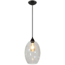 Ver imagem 1 de Pendente Moderno Barril Extra Grande Multi Ambientes:preto/preto C/transparente/110/220