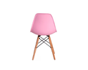 Ver imagem 4 de Cadeira Charles Eames Eiffel Cor Rosa Base Madeira Sala Cozinha Jantar