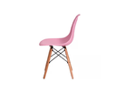 Ver imagem 2 de Cadeira Charles Eames Eiffel Cor Rosa Base Madeira Sala Cozinha Jantar
