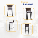 Ver imagem 4 de Kit 2 Banquetas para Cozinha Banco Alto Junco Argila Balcão Ilha Bancada Bares Piscina Área Gourmet