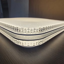 Plafon Sobrepor Quadrado 48w 3 Temperaturs de Cor 3/4/6000k Ip20 Lumier Bivolt Moderno - 5