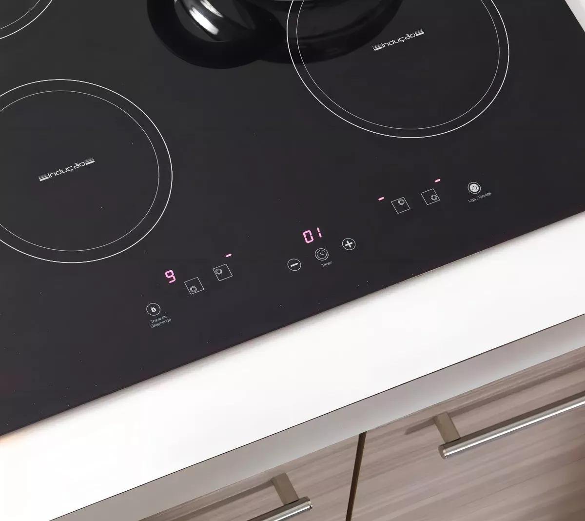 Cooktop de Indução Fischer 4 Bocas com Touch Screen Vitrocerâmica 220v - 4