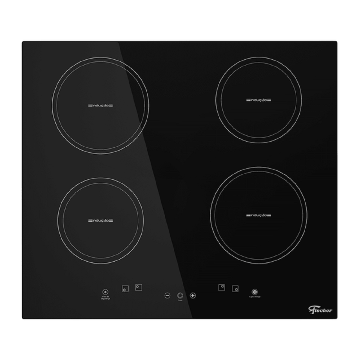 Cooktop de Indução Fischer 4 Bocas com Touch Screen Vitrocerâmica 220v