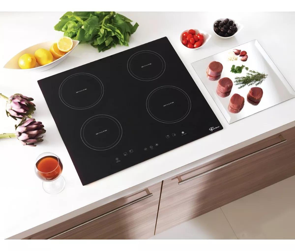 Cooktop de Indução Fischer 4 Bocas com Touch Screen Vitrocerâmica 220v - 3