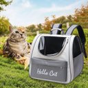 Ver mais imagens de Mochila Transporte Pet Gato Cachorro Animais Pequeno Medio Porte Bolso Ar Ventilado Bolsa Vista Pano