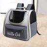 Mochila Transporte Pet Gato Cachorro Animais Pequeno Medio Porte Bolso Ar Ventilado Bolsa Vista Pano - 4