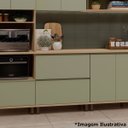 Ver imagem 5 de Balcão para Cozinha 100% MDF 80 cm 1 Porta 1 Gaveta Lótus Carvalho/Verde