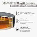 Ver imagem 2 de Banheira Spa Inflável Ofurô Intex Purespa Greystone Deluxe 4 Pessoas 795L com Aquecedor e 140 Jatos