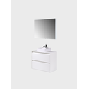 Ver imagem 5 de Gabinete para Banheiro com Cuba e Armario 80cm Mdf Branco Dubai - On Móveis