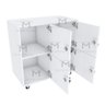 ARMÁRIO ESCANINHO 4 PORTAS CHAVE M238.2021.B ORGANIZADOR MUNDI MOVEIS - 4