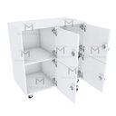 Ver imagem 4 de ARMÁRIO ESCANINHO 4 PORTAS CHAVE M238.2021.B ORGANIZADOR MUNDI MOVEIS